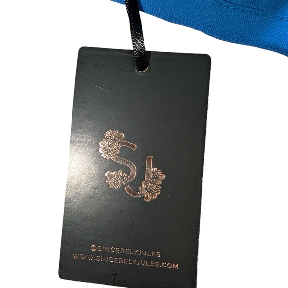 NWT Sincerely Jules Blue V-Neck Bra - Picture 5 of 7